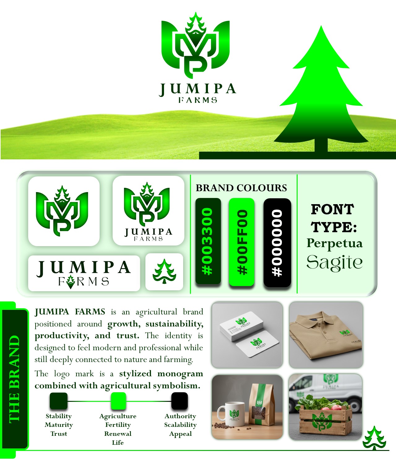 Jumipa Farms — Brand Identity — Identity System 1