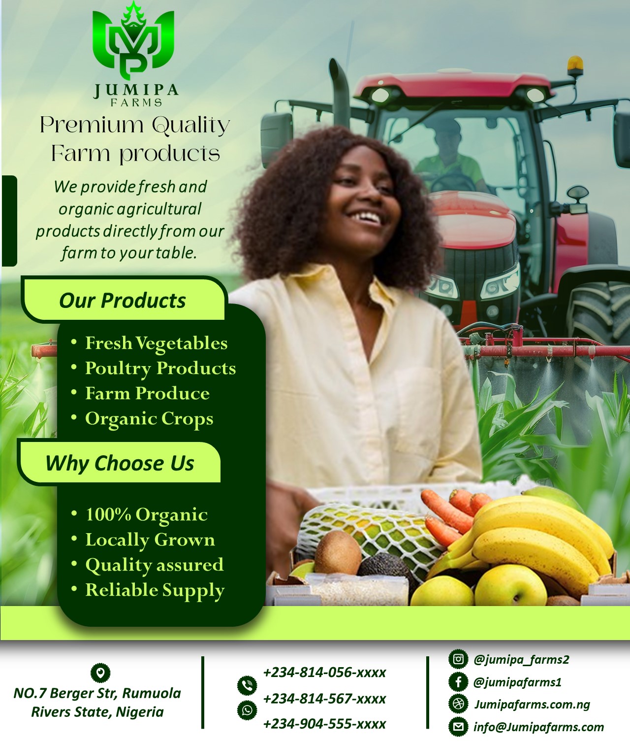 Jumipa Farms — Brand Identity — Brand Applications 1