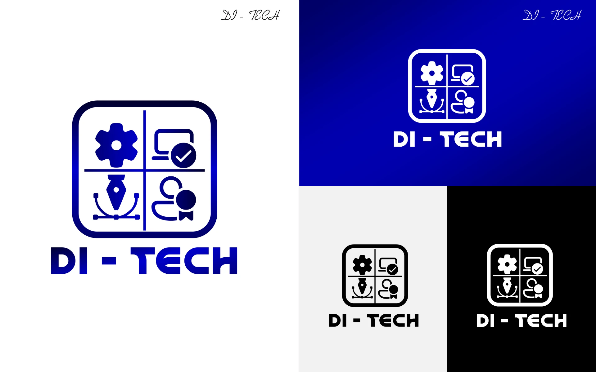 Logo Design — CrownedByGrant & Selected Marks — Di-Tech 1